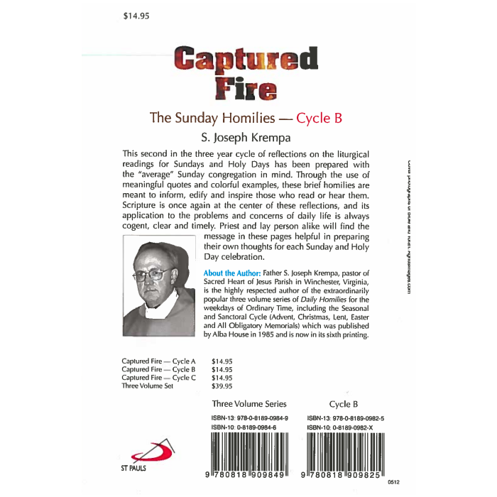 Captured Fire Sunday Homilies Cycle B