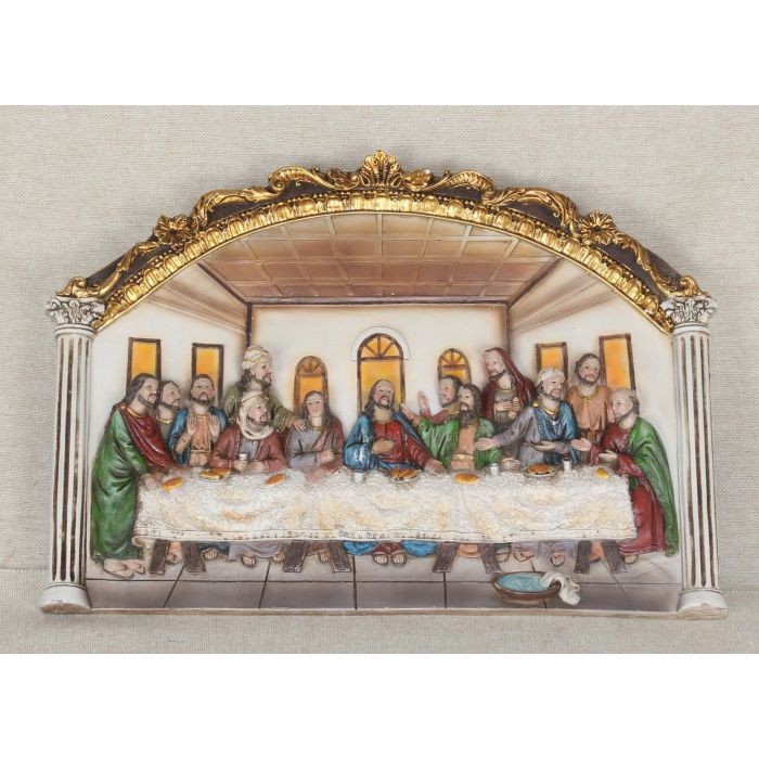 The Last Supper Stacked Wall Plaque - St. Paul's Catholic Books