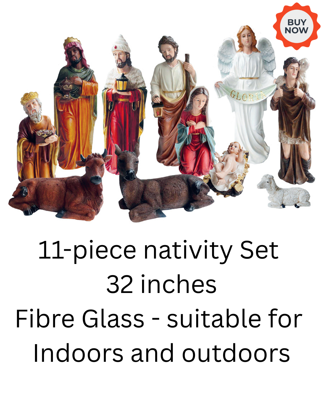 Large Nativity set for indoor and outdoor