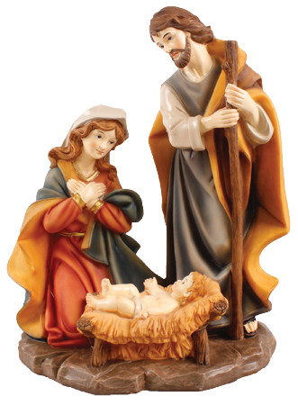 Nativity Set/Resin/Holy Family 9 3/4 Inch